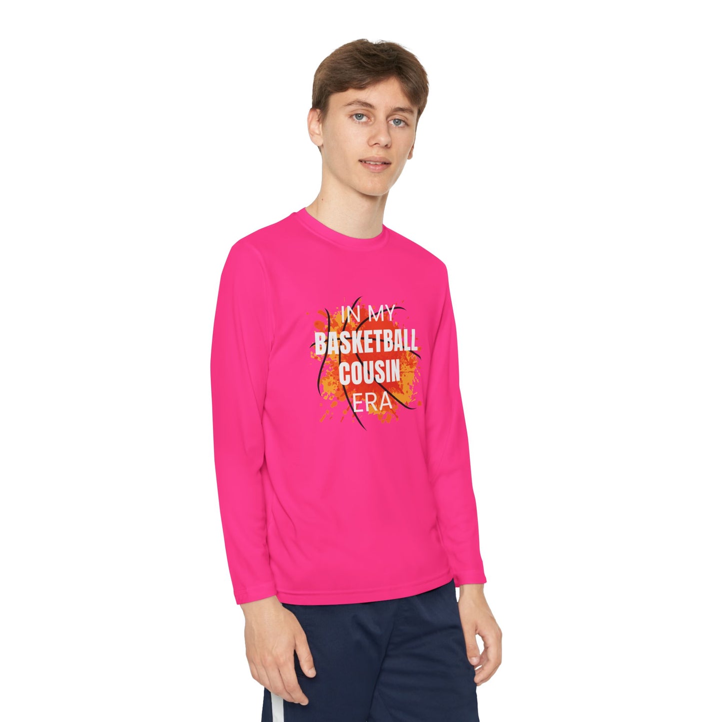 In My Basketball Cousin Era - Youth Long Sleeve Tee