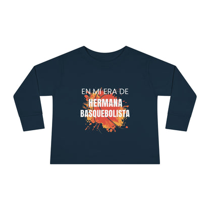 En Mi Era de Hermana Basquebolista - Camiseta de Manga Larga Para Niños Pequeños