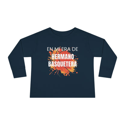 En Mi Era de Hermano Basquebolista - Camiseta de Manga Larga Para Niños Pequeños