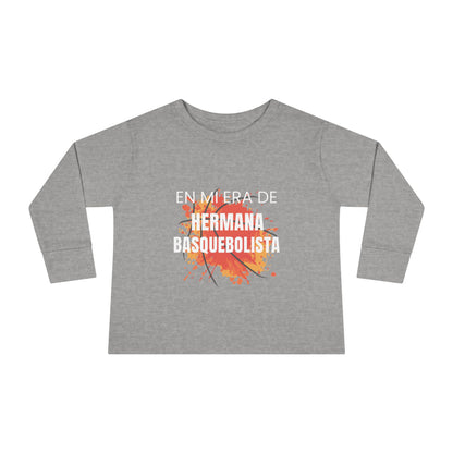 En Mi Era de Hermana Basquebolista - Camiseta de Manga Larga Para Niños Pequeños