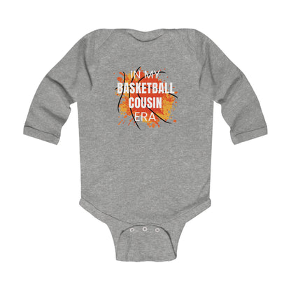 In My Basketball Cousin Era - Infant Long Sleeve Onesie