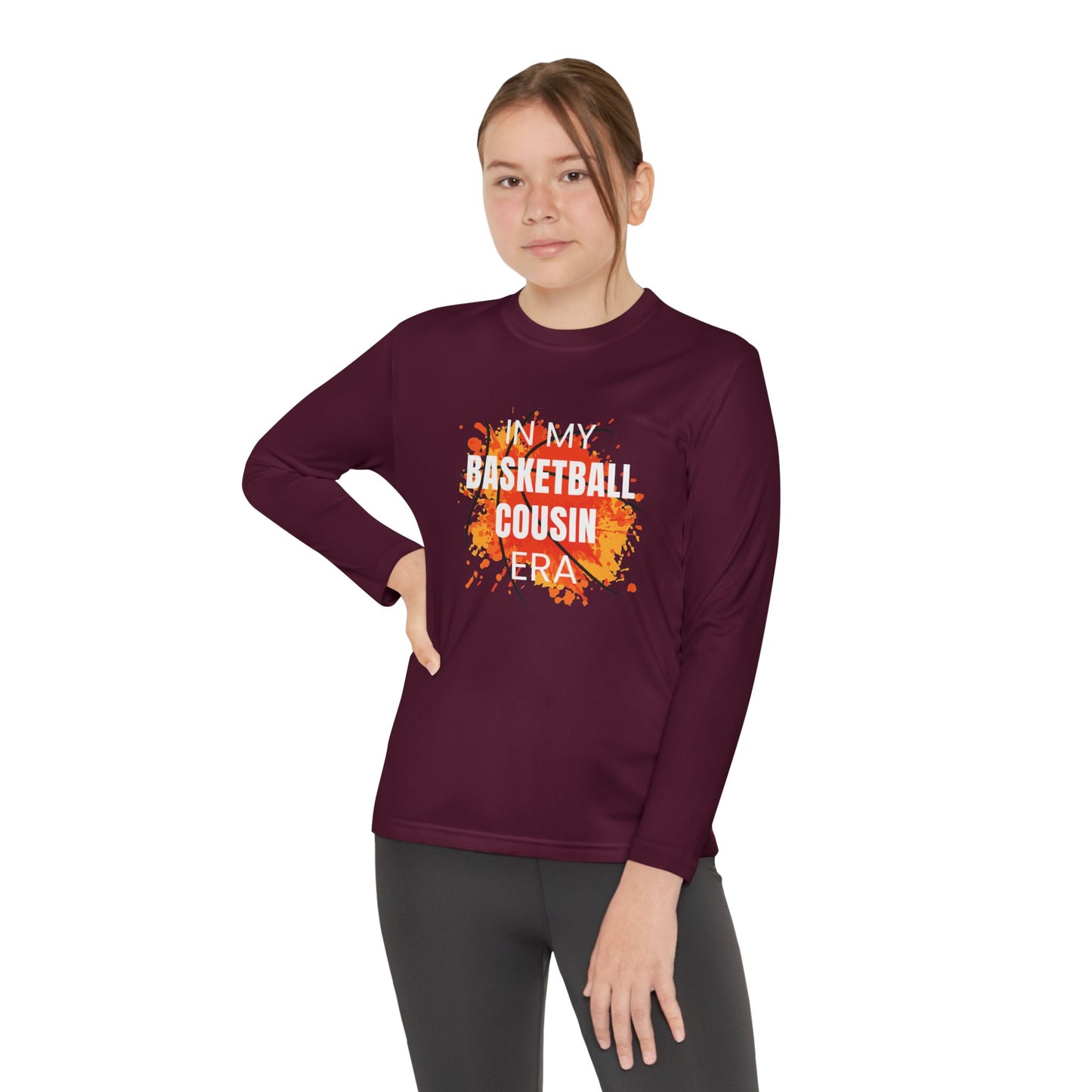 In My Basketball Cousin Era - Youth Long Sleeve Tee