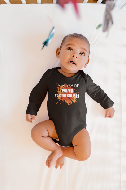 En Mi Era de Primo Basquebolista - Enteriso de Manga Larga para Bebe