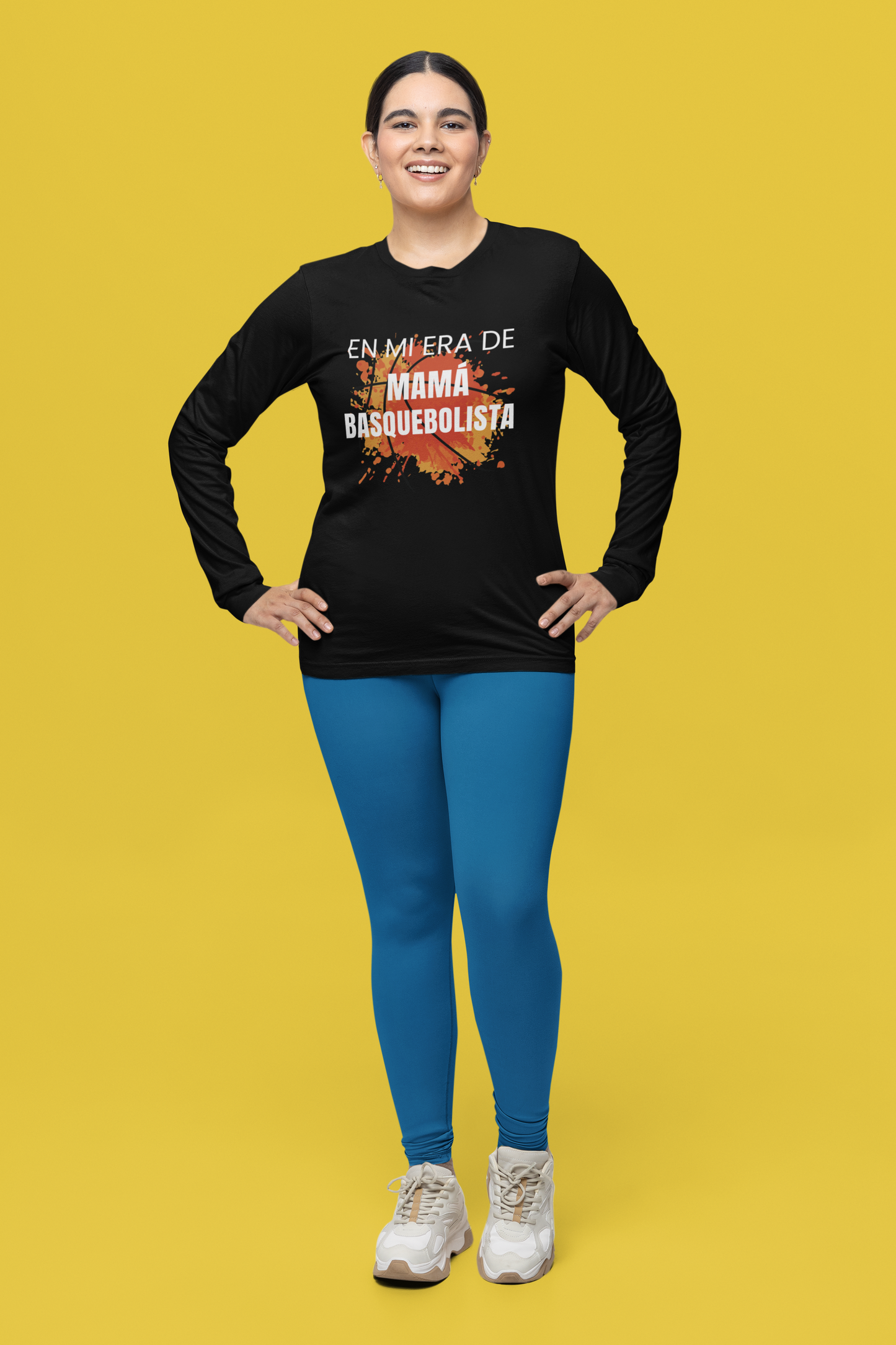 En Mi Era de Mamá Basquebolista - Camiseta de Manga Larga