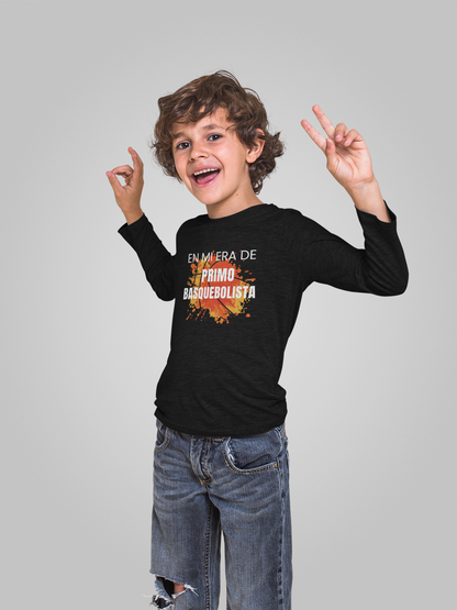 En Mi Era de Primo Basquebolista - Camiseta de Manga Larga Juvenil