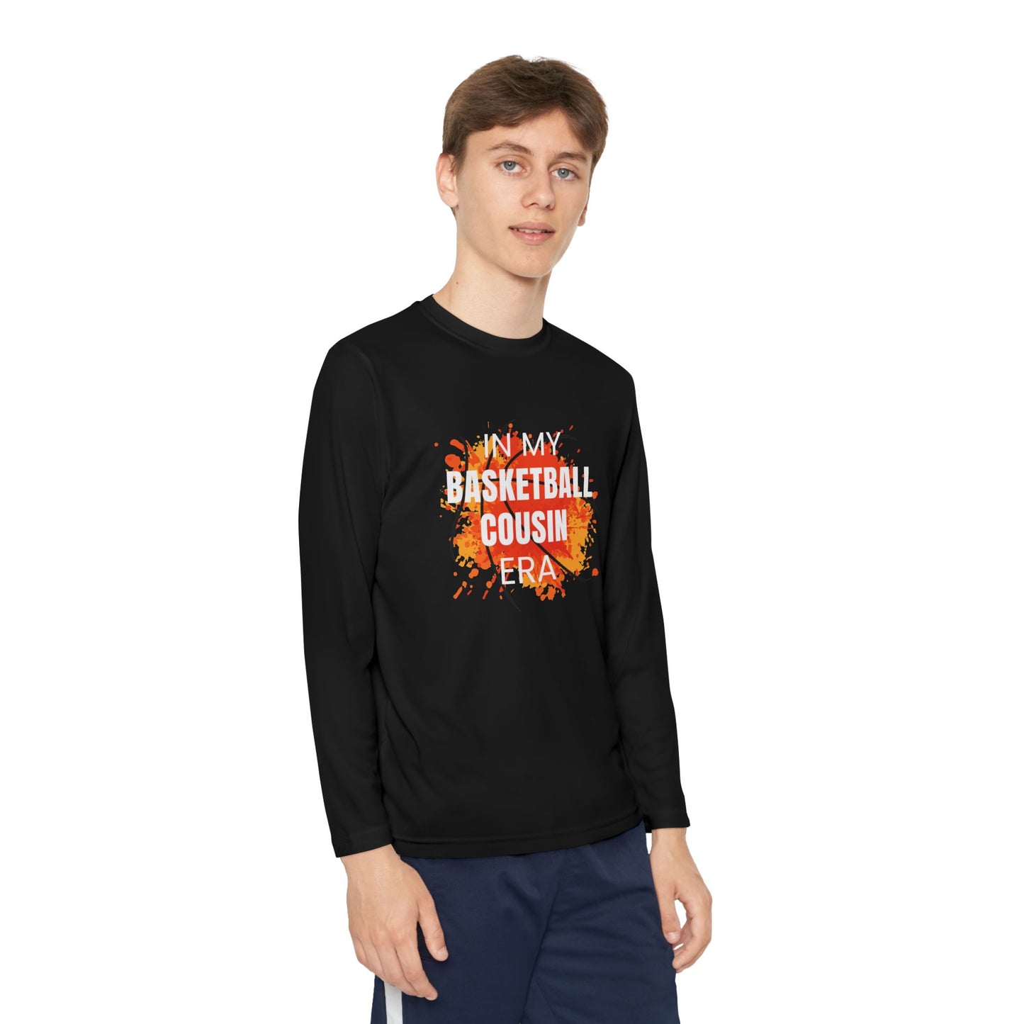 In My Basketball Cousin Era - Youth Long Sleeve Tee