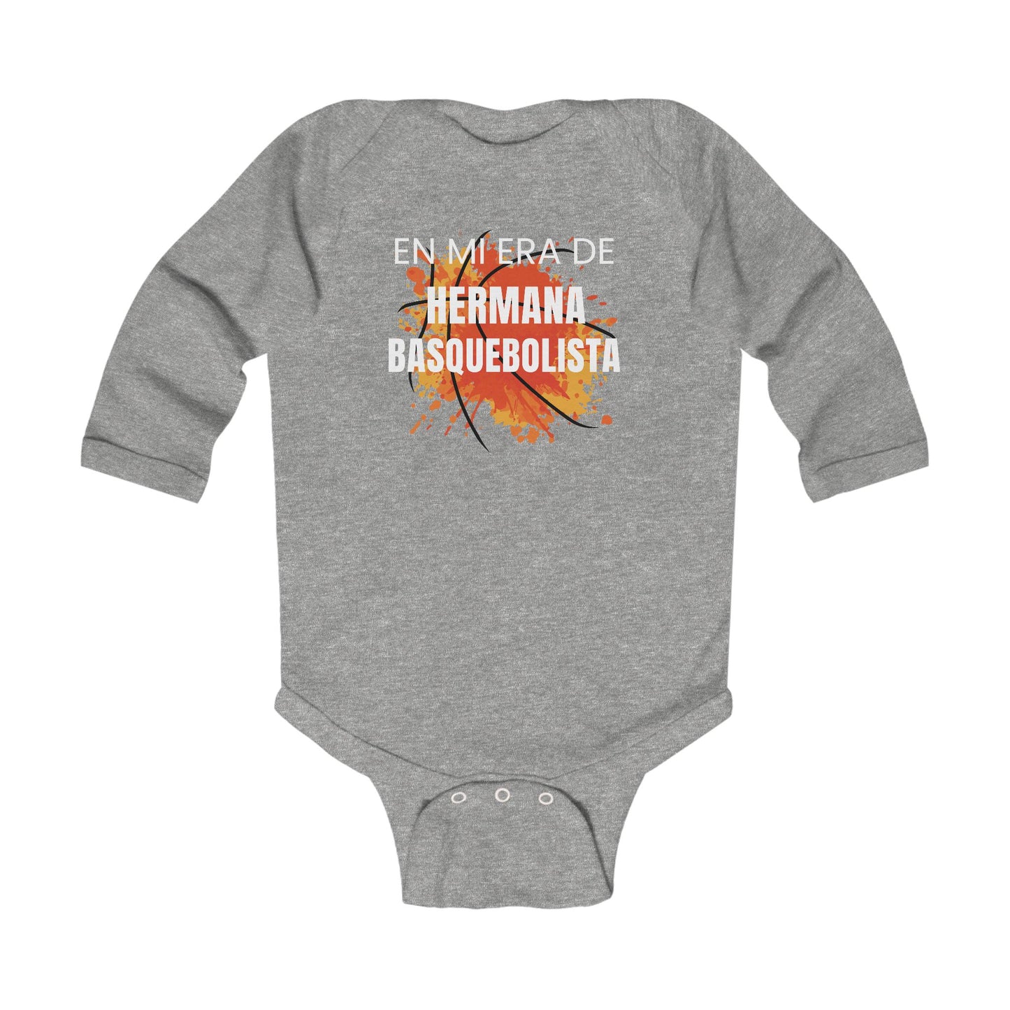 En Mi Era de Hermana Basquebolista - Enteriso de Manga Larga para Bebe