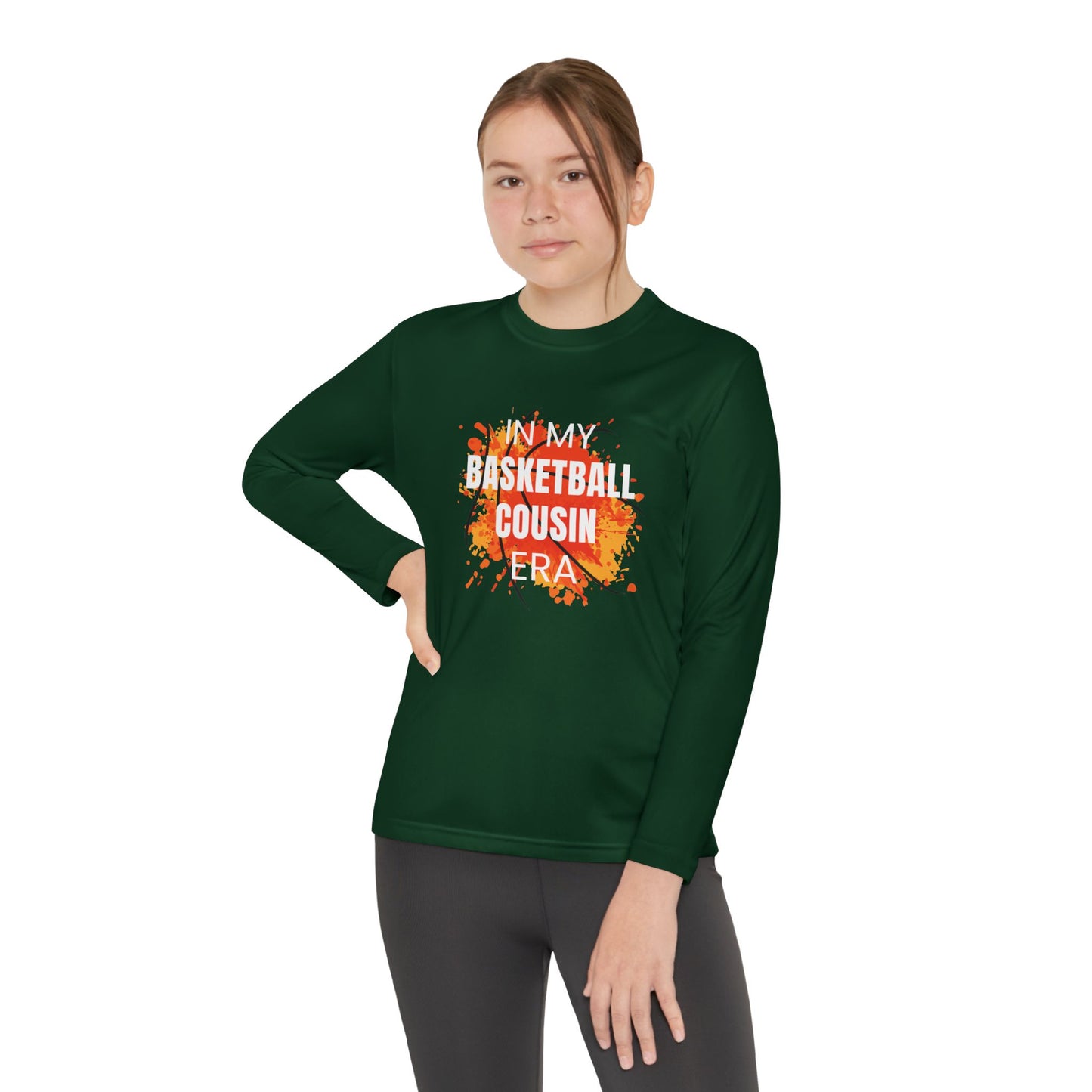 In My Basketball Cousin Era - Youth Long Sleeve Tee