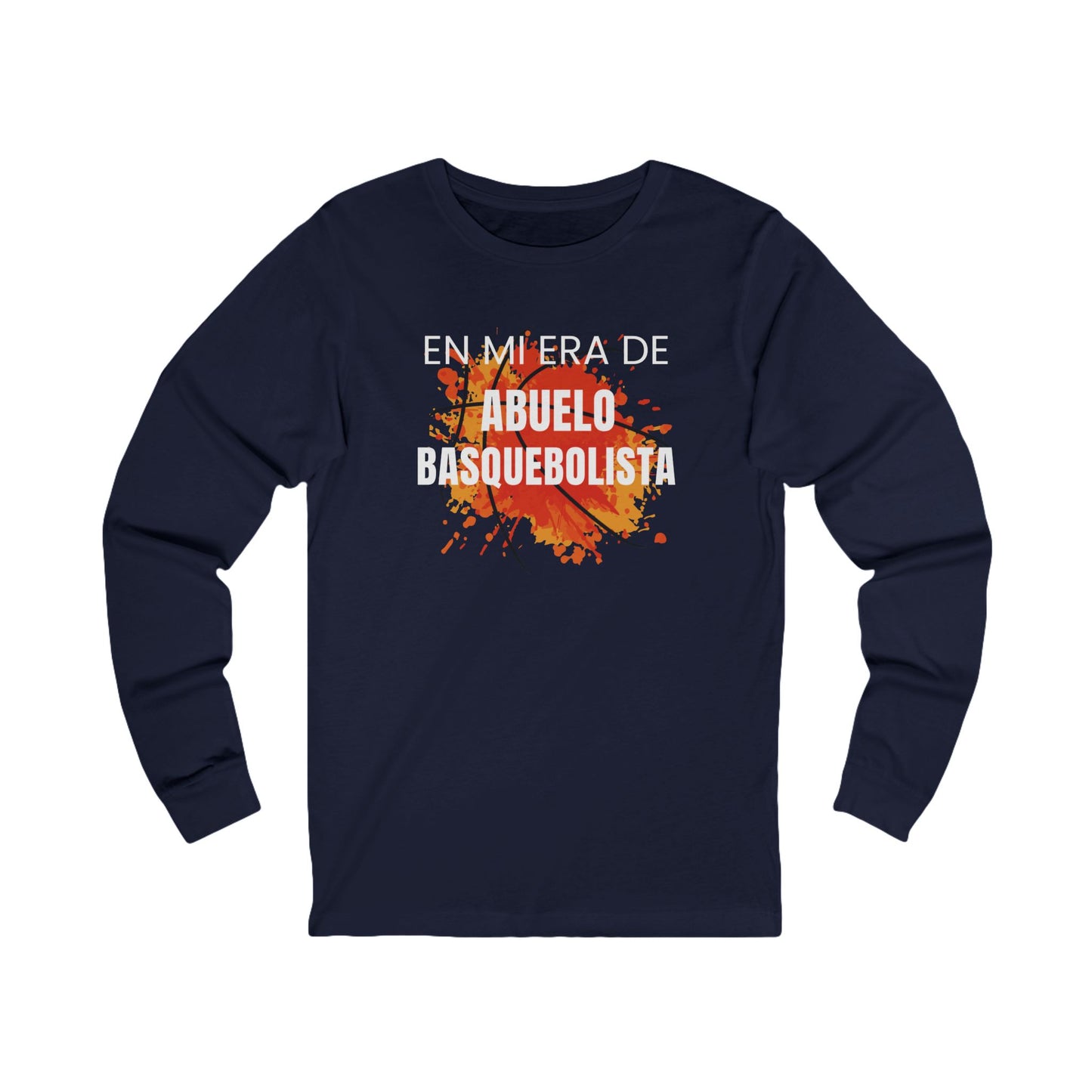 En Mi Era de Abuelo Basquebolista - Camiseta de Manga Larga