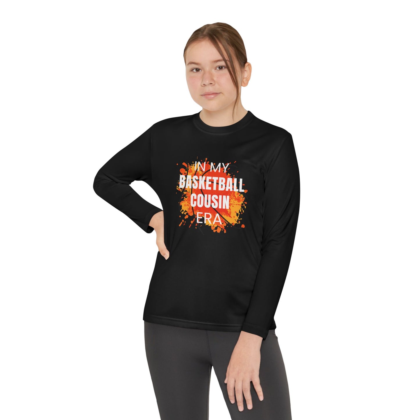In My Basketball Cousin Era - Youth Long Sleeve Tee