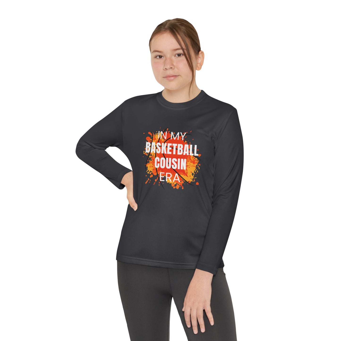 In My Basketball Cousin Era - Youth Long Sleeve Tee