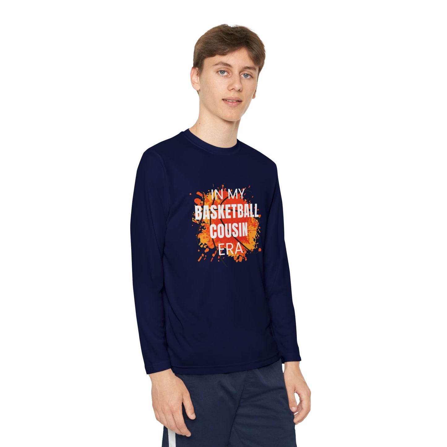 In My Basketball Cousin Era - Youth Long Sleeve Tee