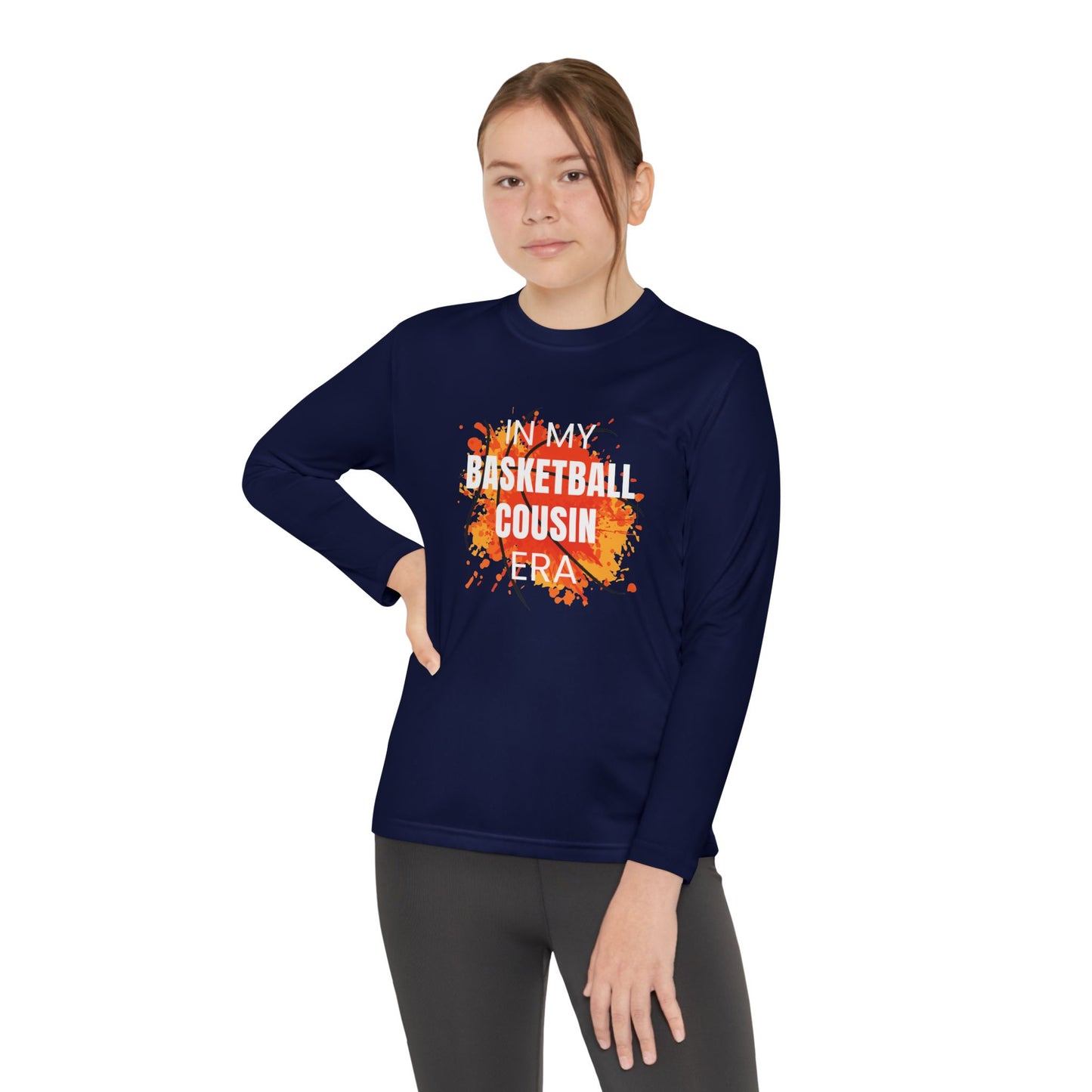 In My Basketball Cousin Era - Youth Long Sleeve Tee